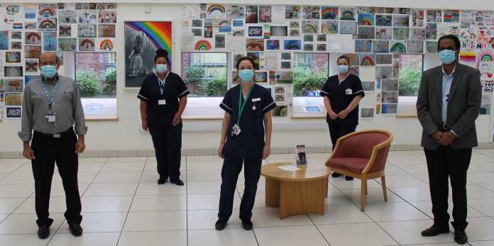 The Respiratory nurses with Dr Hamad and Dr Sathyamurthy